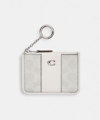 ＜COACH＞ミニ　スキニー　ＩＤ　ケース・シグネチャー　キャンバス